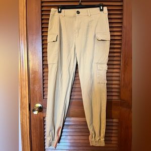 SHEIN tan cargo joggers 95% cotton